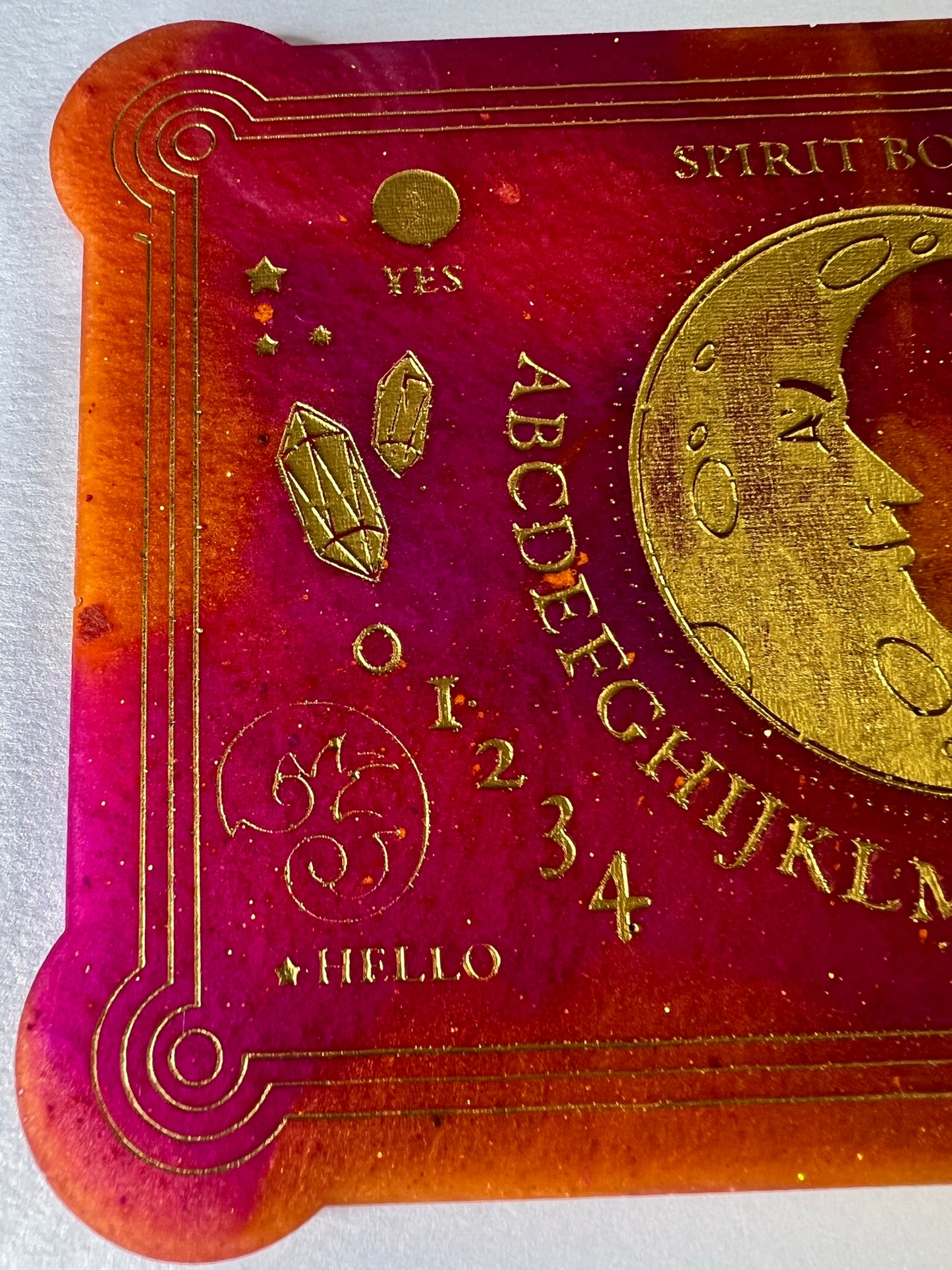 🔥 Sunset Moon Classic Talking Board | Fiery Intuition & Bold Divination Board (6” x 4”)