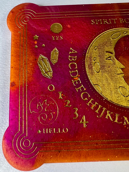 🔥 Sunset Moon Classic Talking Board | Fiery Intuition & Bold Divination Board (6” x 4”)