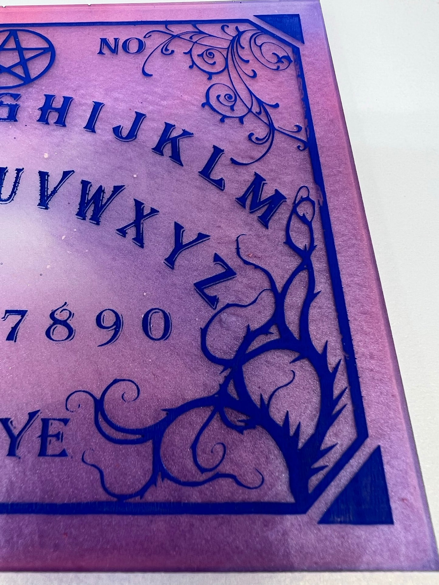 🕯️ Amethyst Veil Classic Talking Board | Traditional Spirit Communication Board (6" × 4.75")