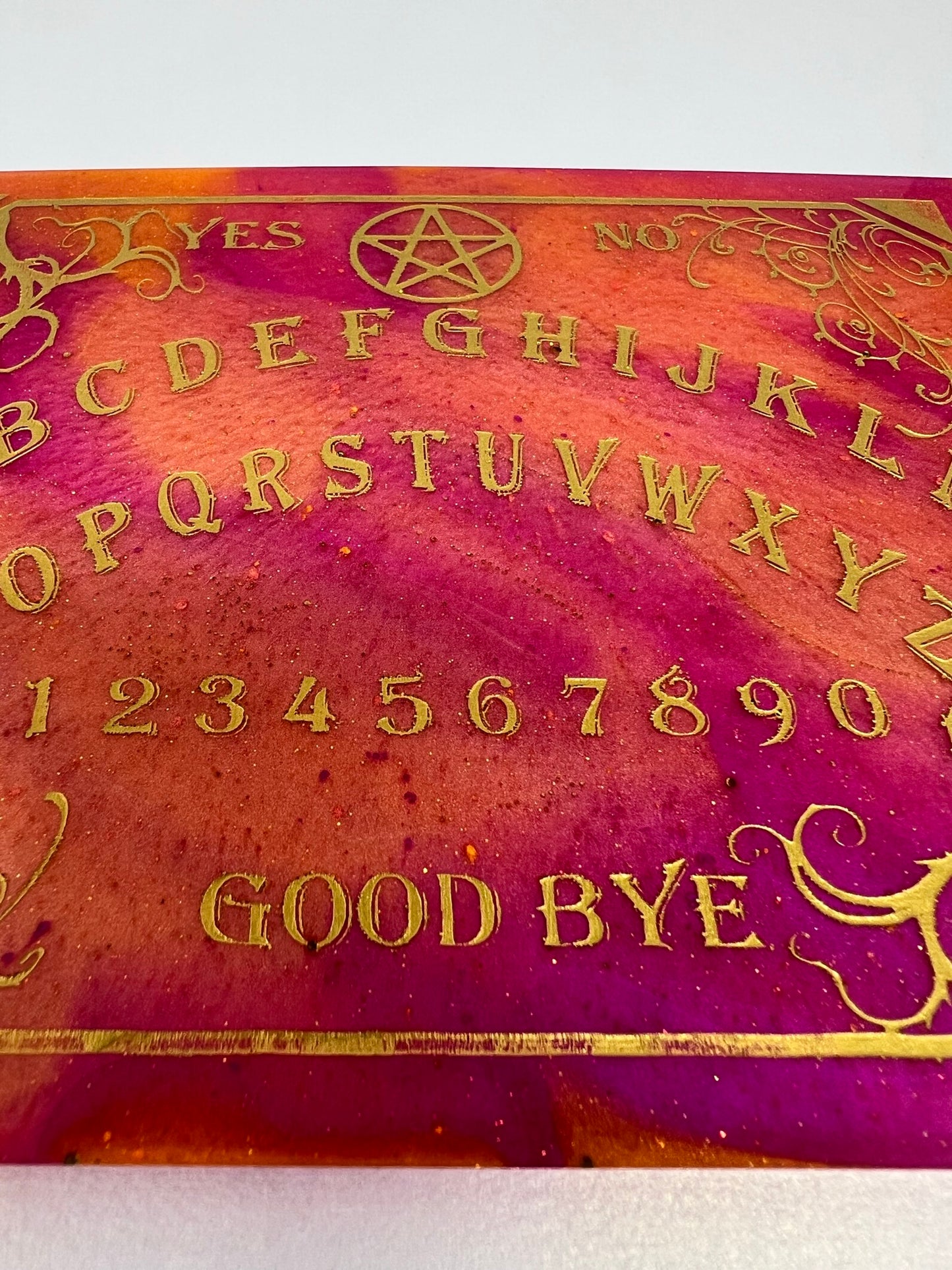 🔥 Solar Ember Classic Talking Board | Traditional Spirit Communication Board (6" × 4.75")