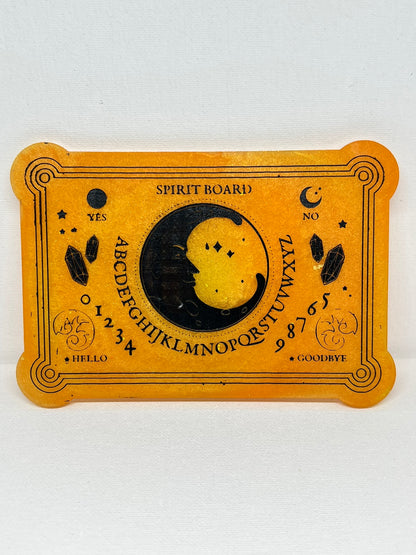 🌞 Golden Crescent Classic Talking Board | Solar Clarity & Grounded Insight (6” x 4”)