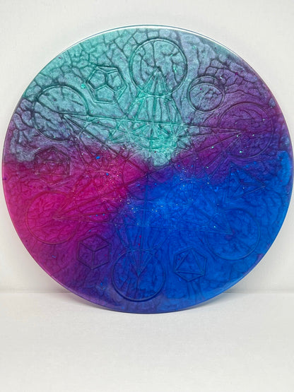 🌊Mystic Tides Runic Compass Wheel ✨ | Elder Futhark Ritual Altar Tool