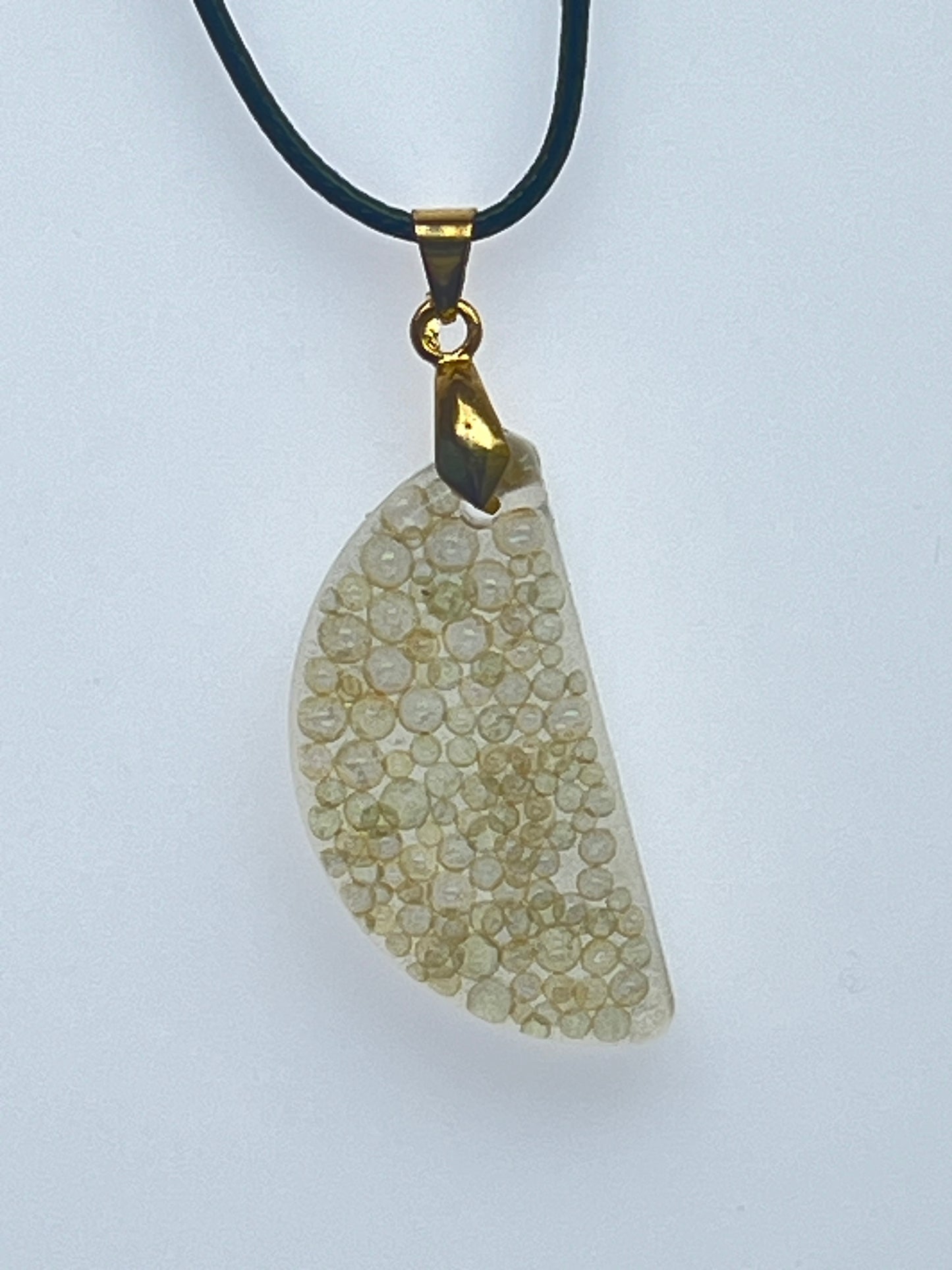 Champagne Fizz — Ivory Bubble Resin Pendant