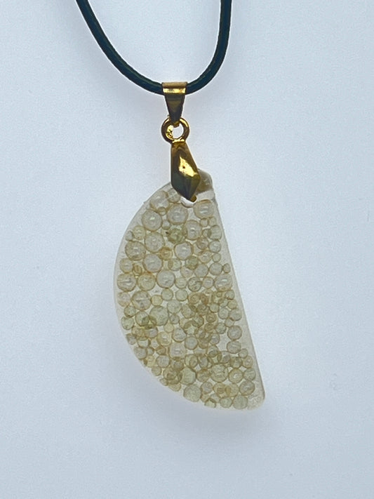 Champagne Fizz — Ivory Bubble Resin Pendant