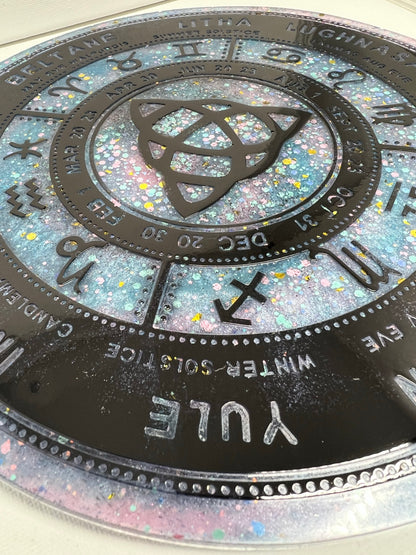 ✨ Celestial Veil Wheel of the Year Altar Tray ✨