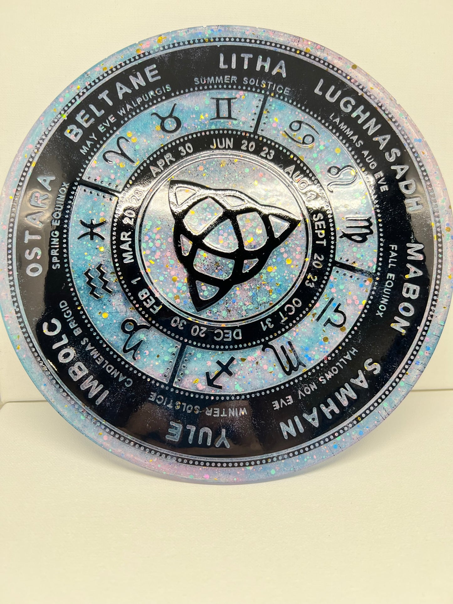 ✨ Celestial Veil Wheel of the Year Altar Tray ✨