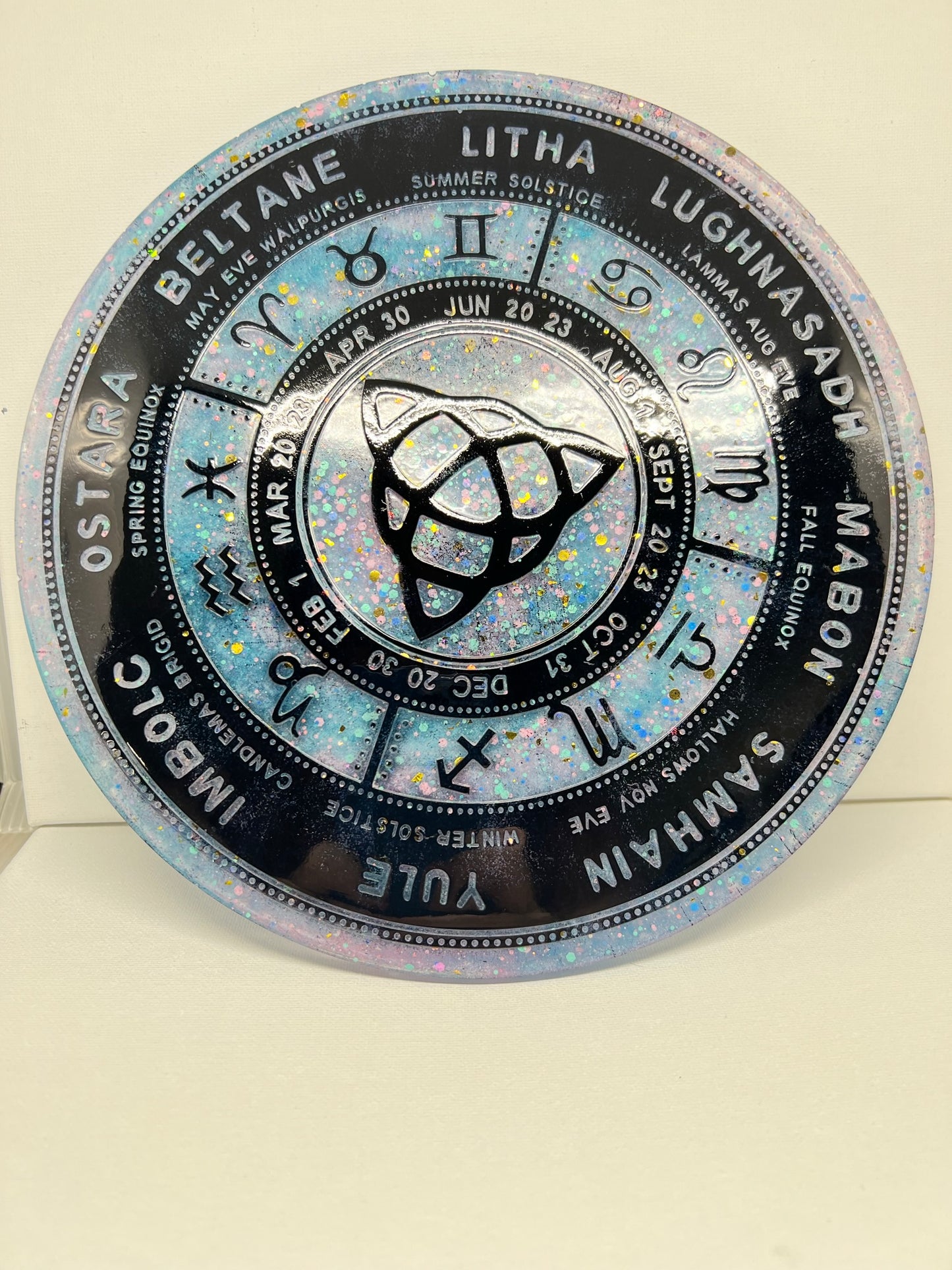 ✨ Celestial Veil Wheel of the Year Altar Tray ✨