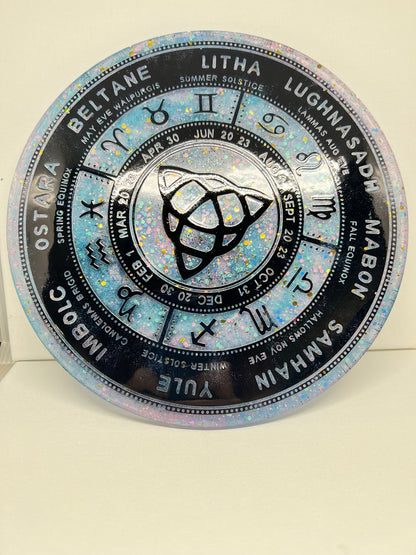 ✨ Celestial Veil Wheel of the Year Altar Tray ✨