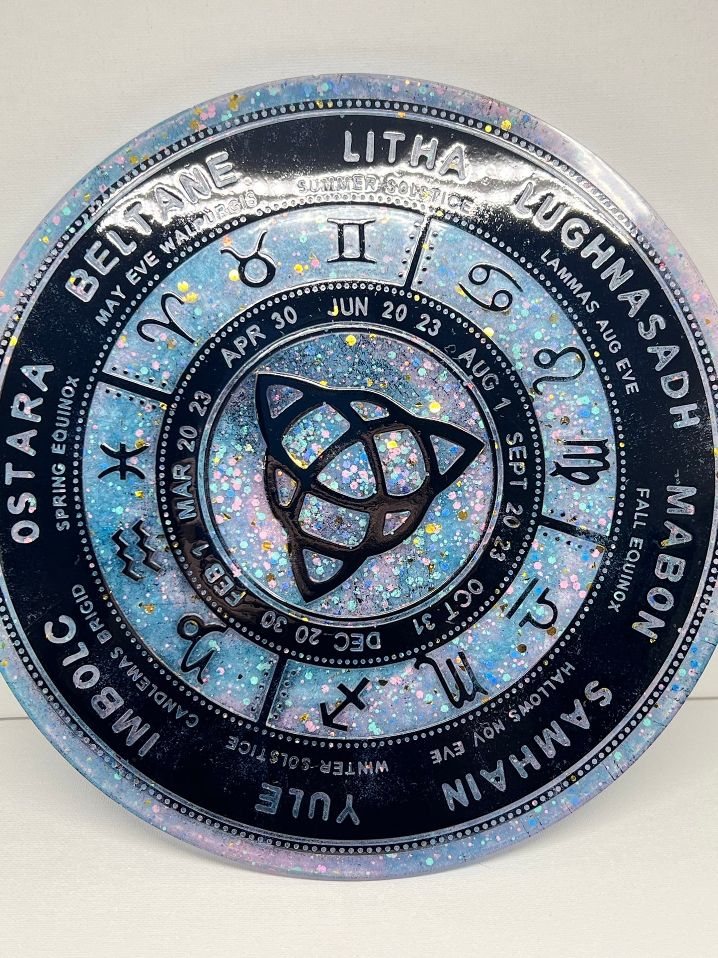 ✨ Celestial Veil Wheel of the Year Altar Tray ✨