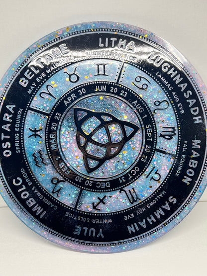 ✨ Celestial Veil Wheel of the Year Altar Tray ✨