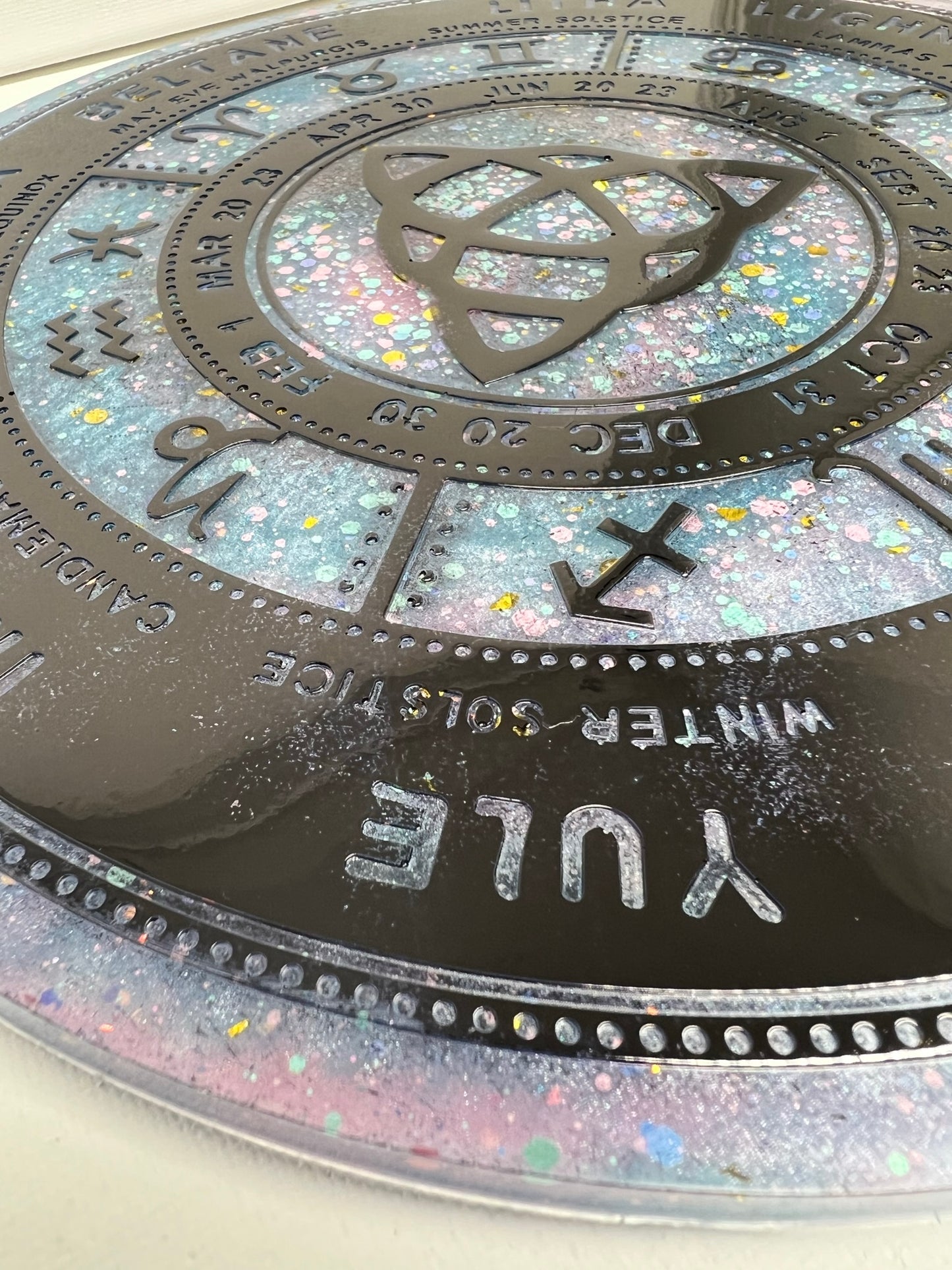 ✨ Celestial Veil Wheel of the Year Altar Tray ✨