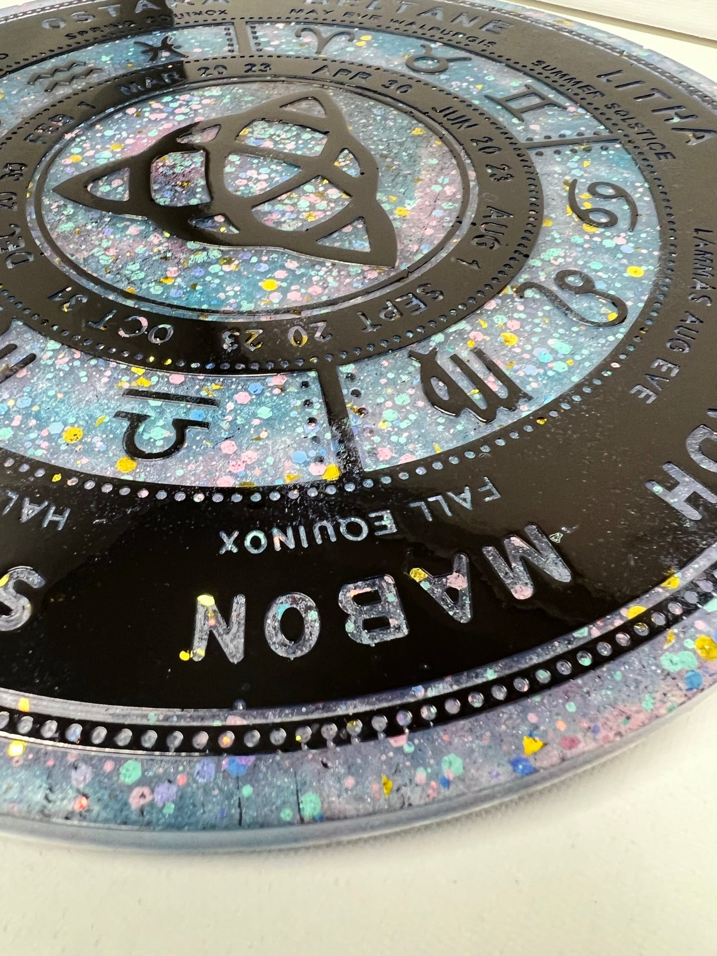 ✨ Celestial Veil Wheel of the Year Altar Tray ✨