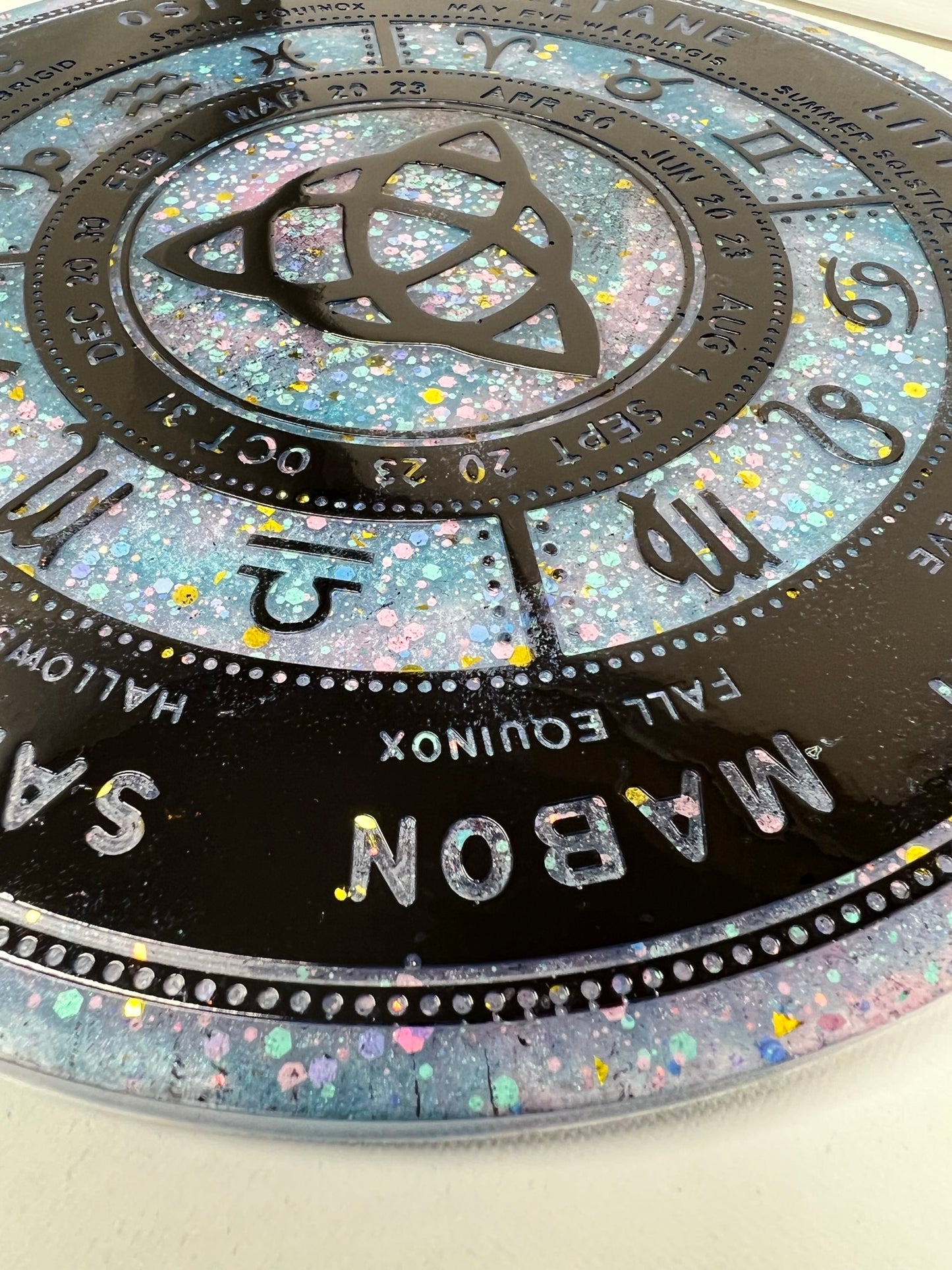 ✨ Celestial Veil Wheel of the Year Altar Tray ✨