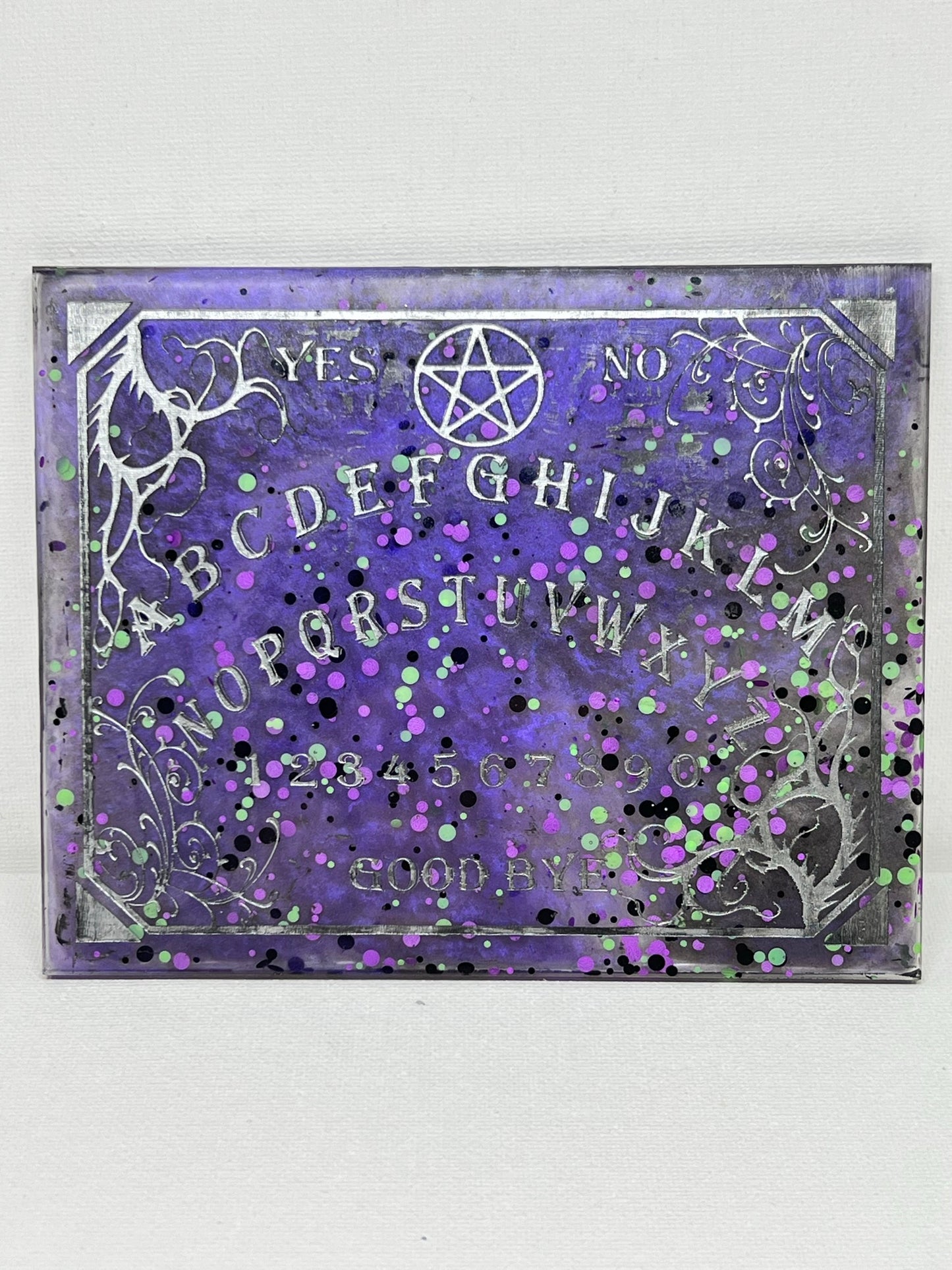 💜 Violet Oracle Classic Talking Board | Traditional Spirit Communication Board (6" × 4.75")