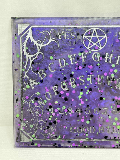 💜 Violet Oracle Classic Talking Board | Traditional Spirit Communication Board (6" × 4.75")