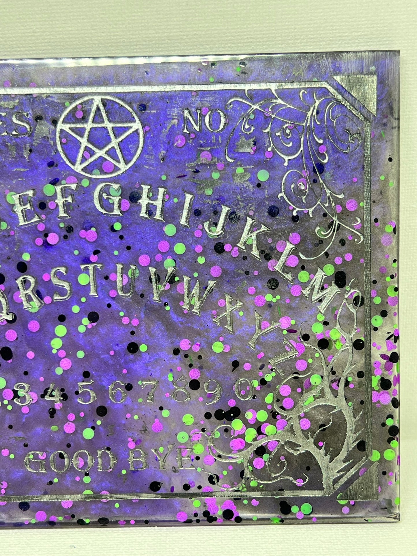 💜 Violet Oracle Classic Talking Board | Traditional Spirit Communication Board (6" × 4.75")