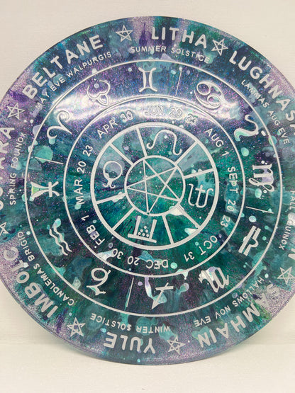✨ Enchanted Tides Wheel of the Year Altar Tray ✨