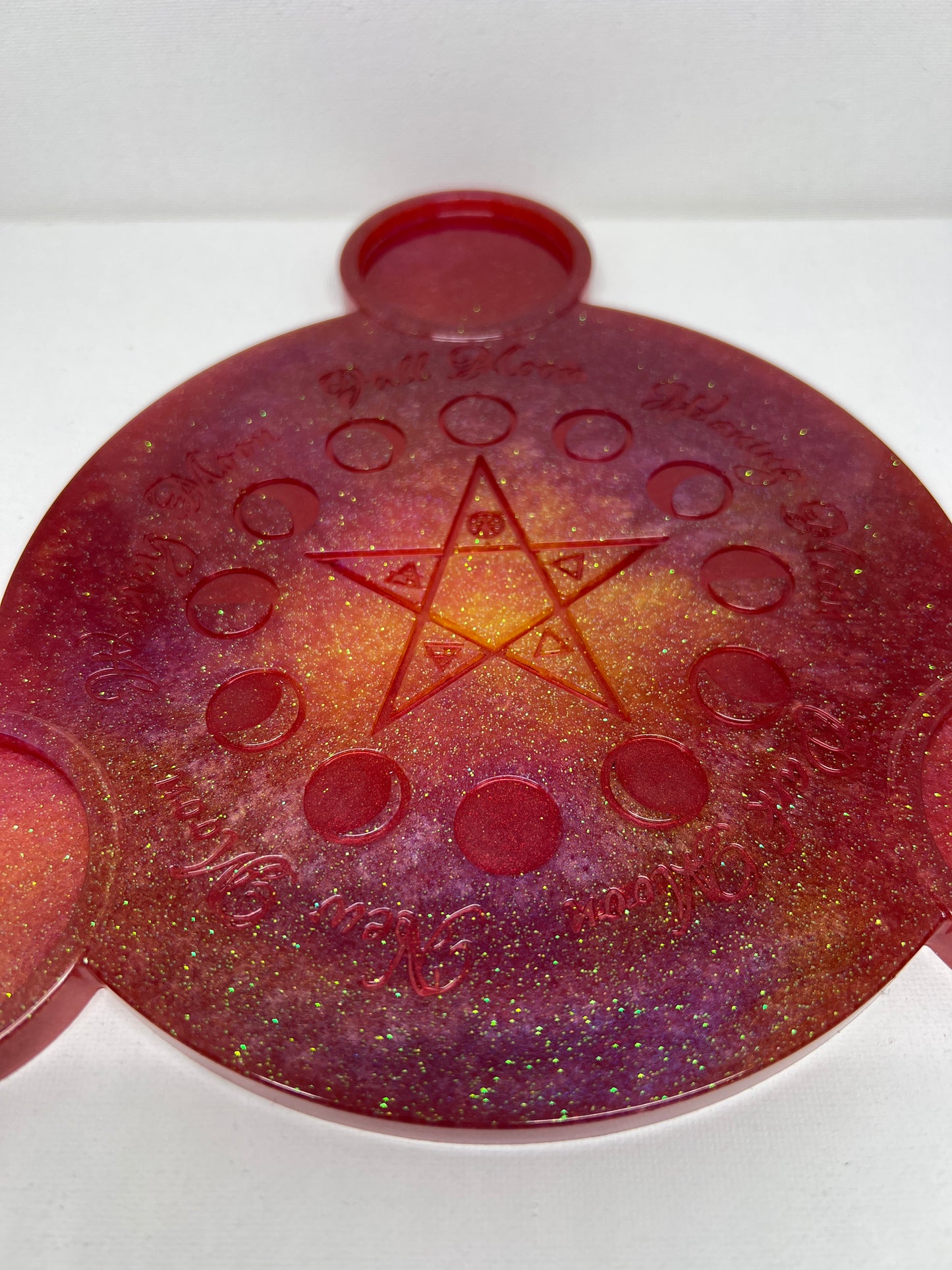 Sunset Glow Lunar Phases Candle Tray