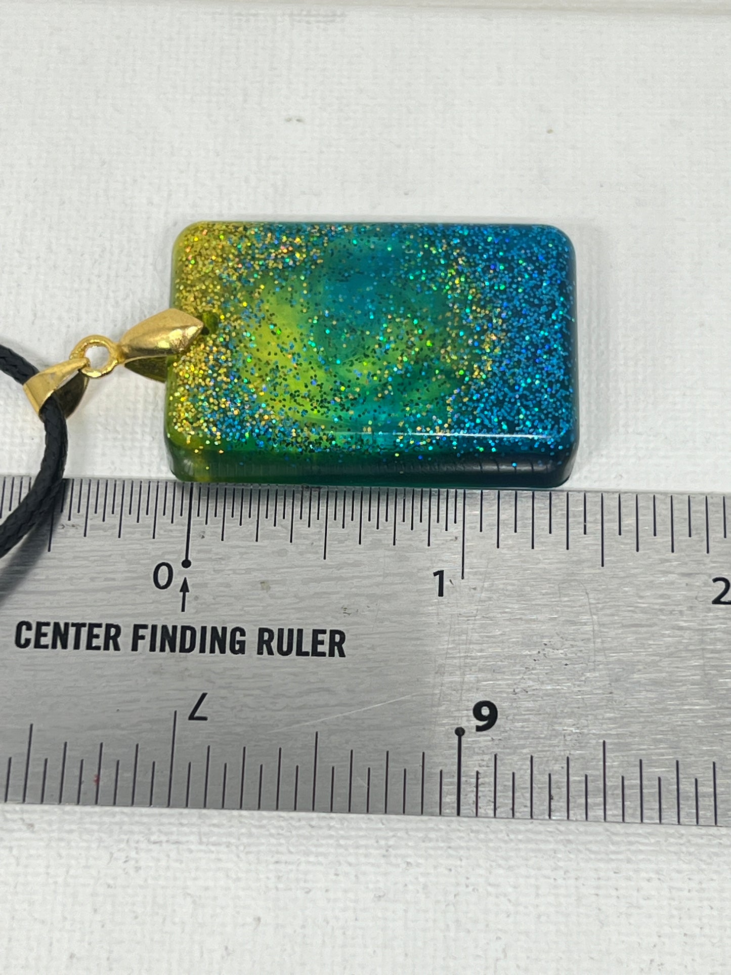 Aurora Constellation — Holographic Glitter Resin Pendant