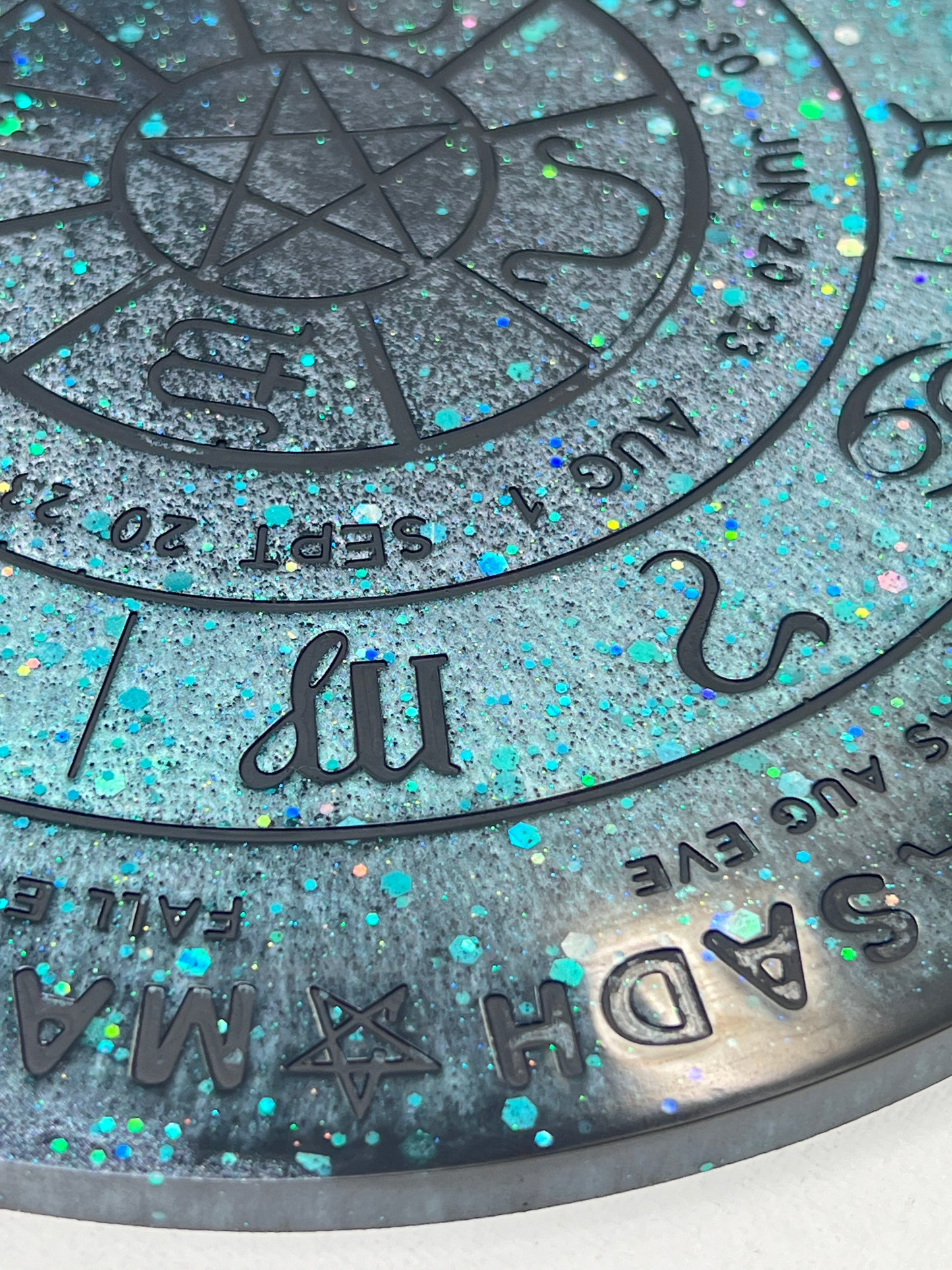 ✨ Frosted Nebula Wheel of the Year Altar Tray ✨