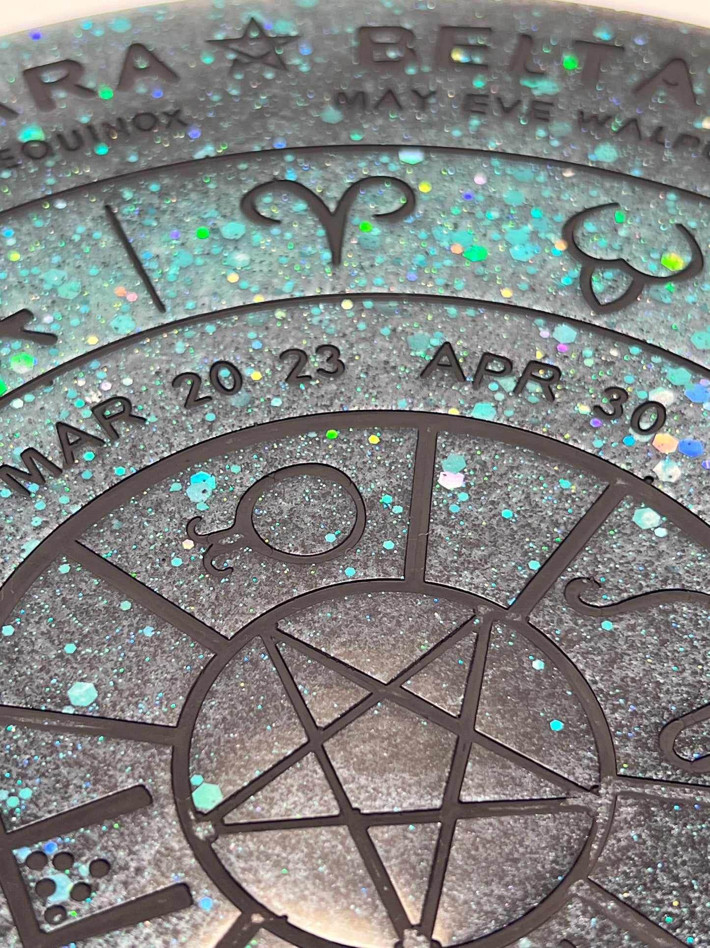 ✨ Frosted Nebula Wheel of the Year Altar Tray ✨