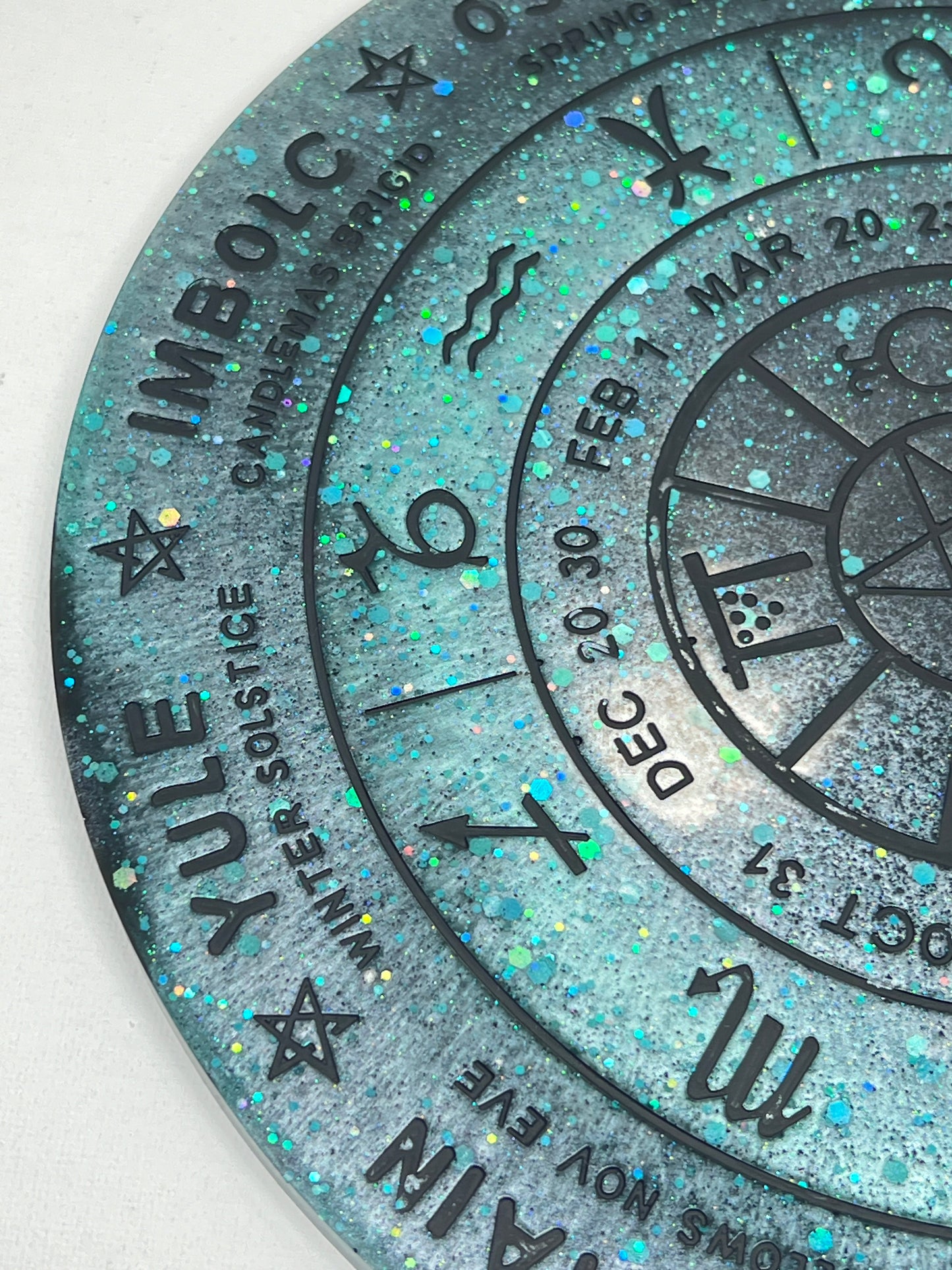 ✨ Frosted Nebula Wheel of the Year Altar Tray ✨