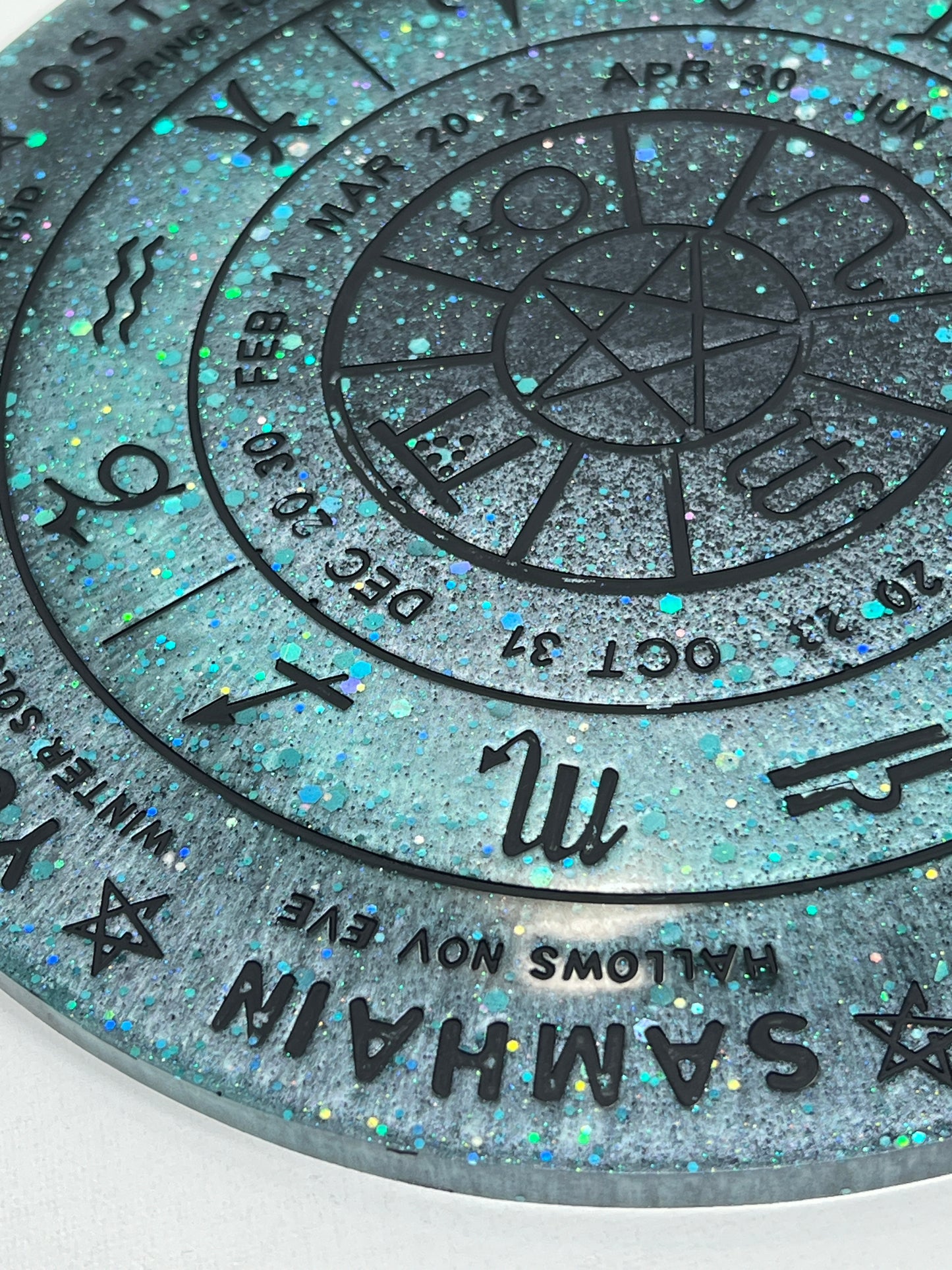 ✨ Frosted Nebula Wheel of the Year Altar Tray ✨