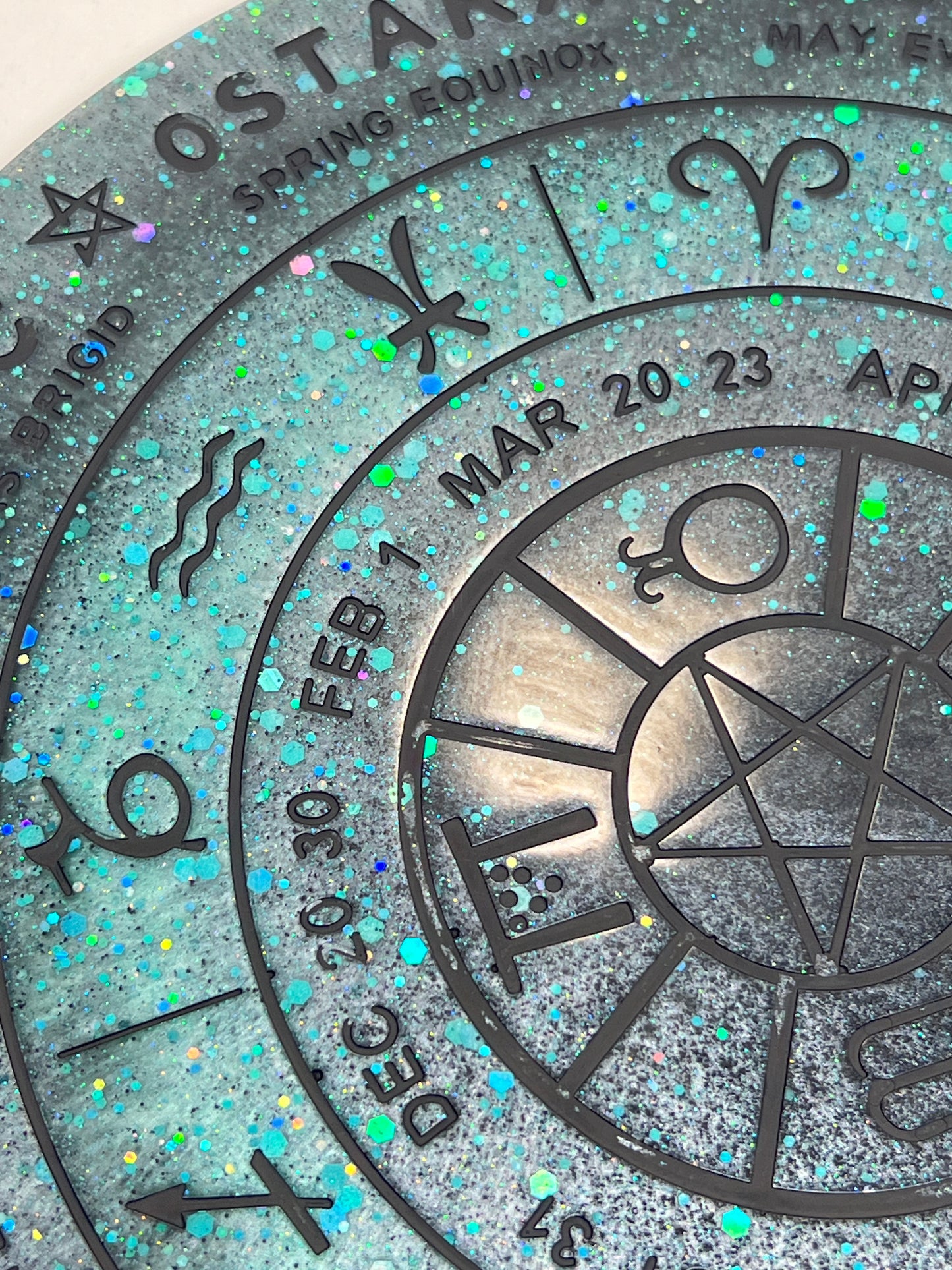 ✨ Frosted Nebula Wheel of the Year Altar Tray ✨