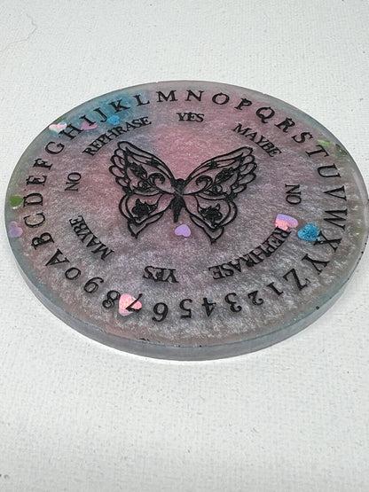 🦋 Petal Glow Butterfly Talking Board | Mini Transformation Divination Disc (3”)