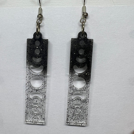 Lunar Phases Resin Earrings