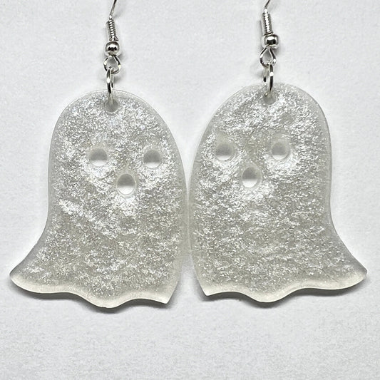 Ghostly Whispers Resin Earrings