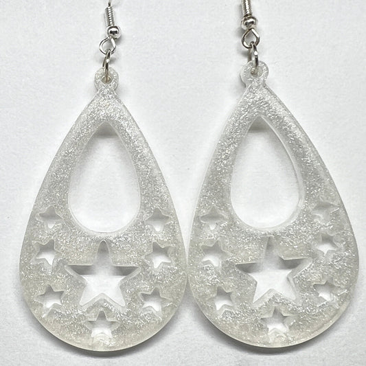 Celestial Stardrop Resin Earrings