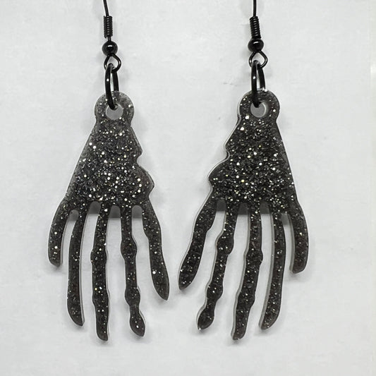 Enchanted Skeleton Hand Resin Earrings