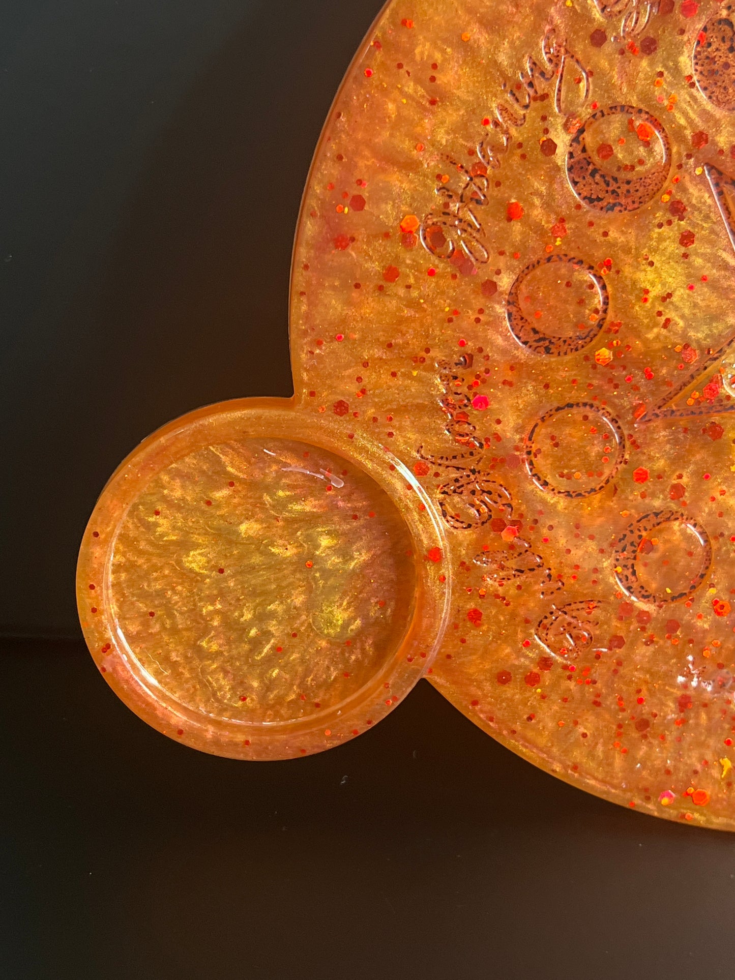 🔥 Harvest Ember Moon-Phase Ritual Altar Candle Tray | Autumn Fire Pentacle