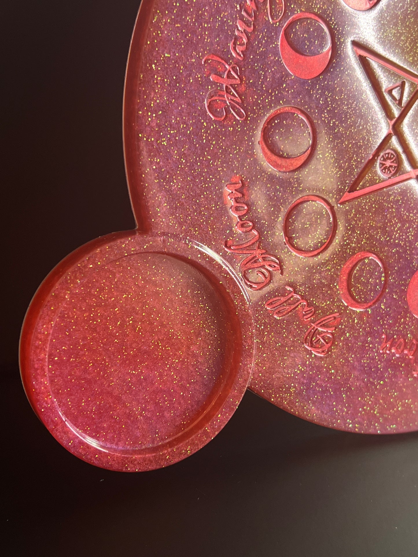 🔥 Sunfire Dawn Moon-Phase Ritual Altar Candle Tray | Solar Flare Pentacle