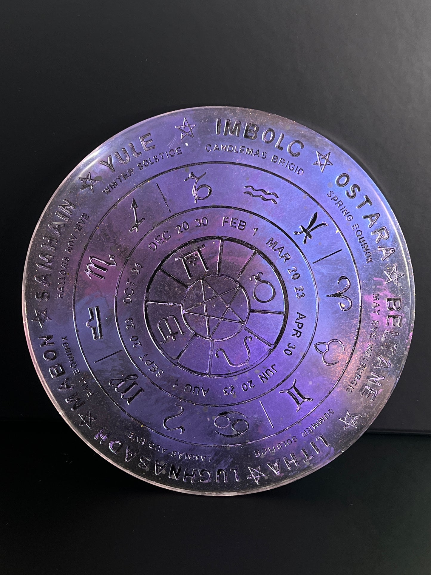 ✨ Amethyst Dawn Wheel of the Year Altar Tray ✨