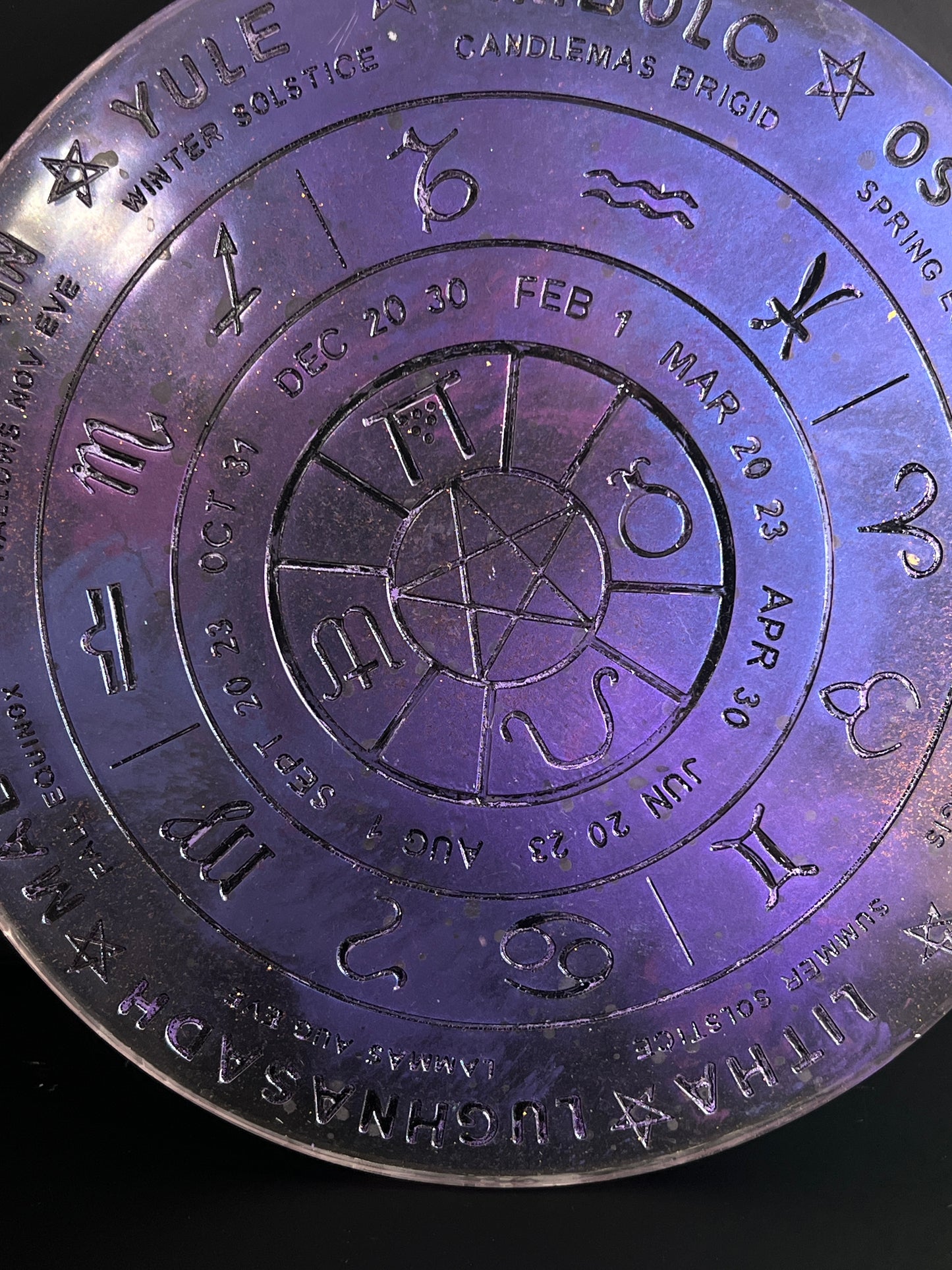 ✨ Amethyst Dawn Wheel of the Year Altar Tray ✨