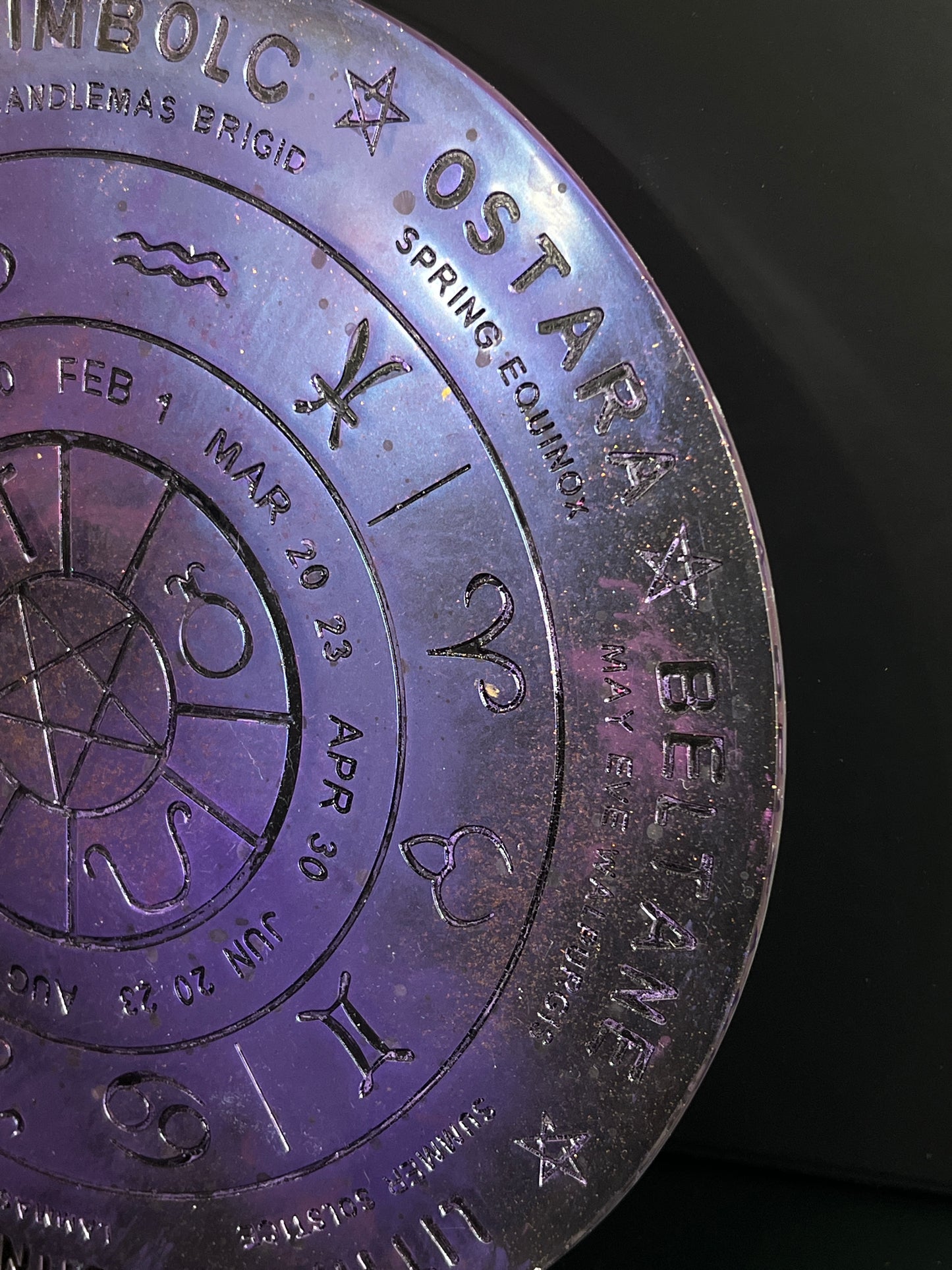 ✨ Amethyst Dawn Wheel of the Year Altar Tray ✨