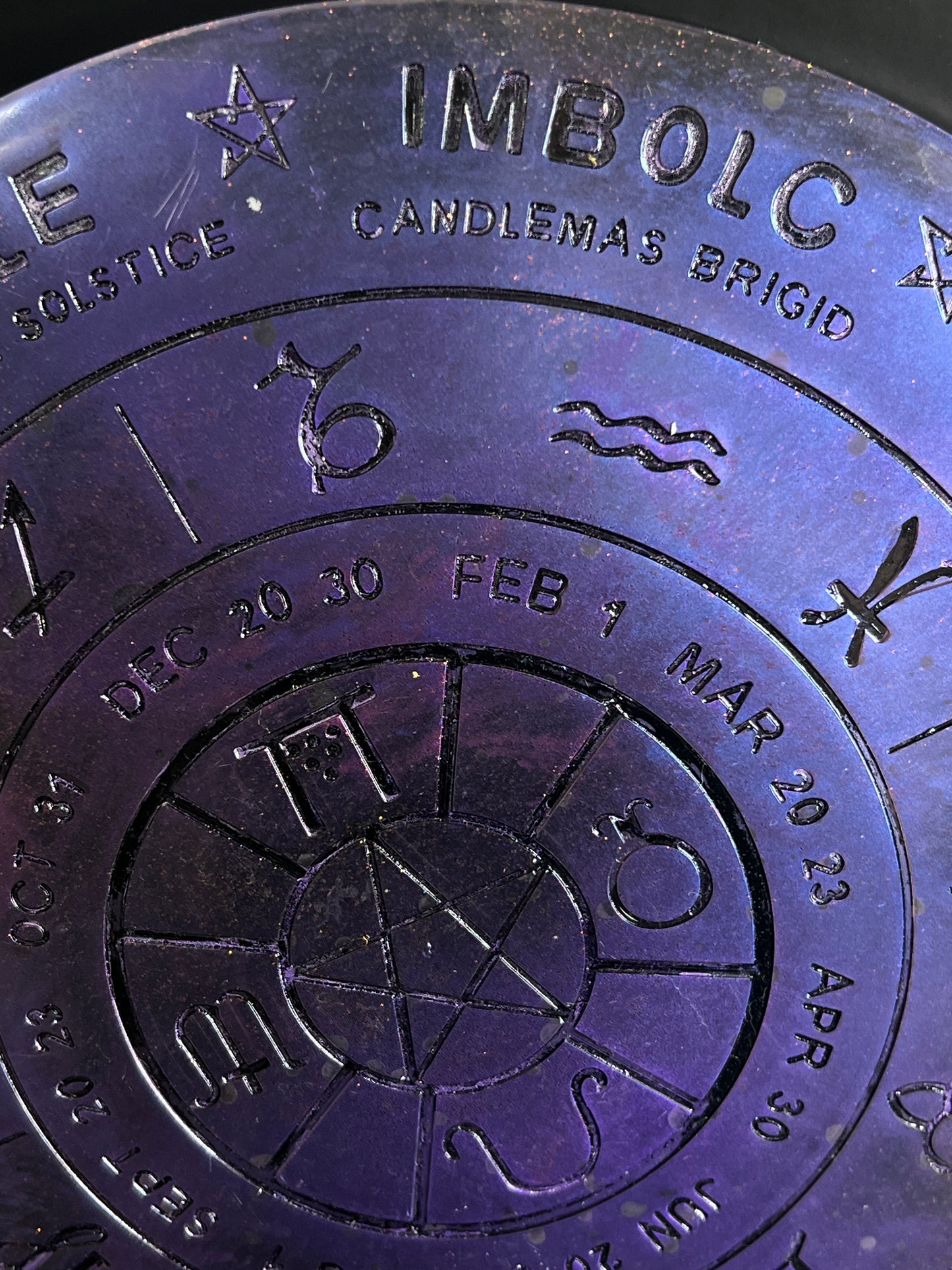 ✨ Amethyst Dawn Wheel of the Year Altar Tray ✨