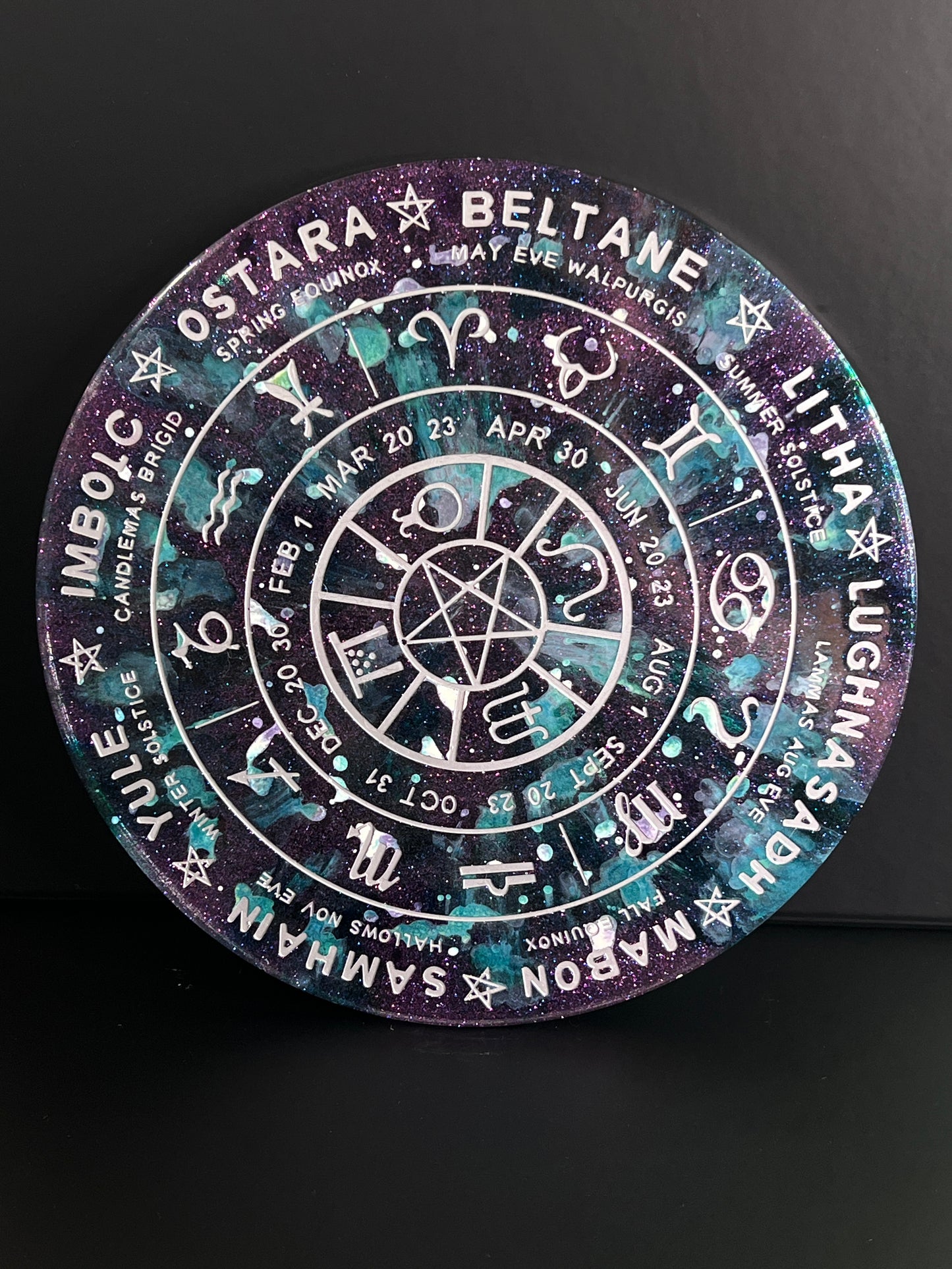 ✨ Enchanted Tides Wheel of the Year Altar Tray ✨