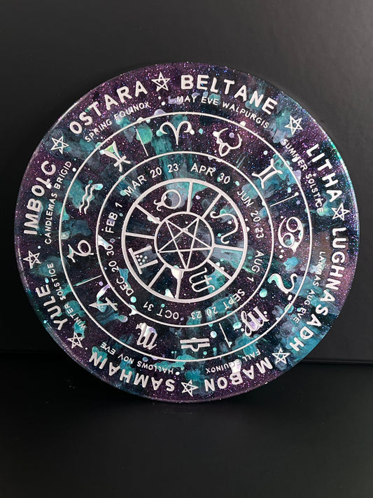 ✨ Enchanted Tides Wheel of the Year Altar Tray ✨