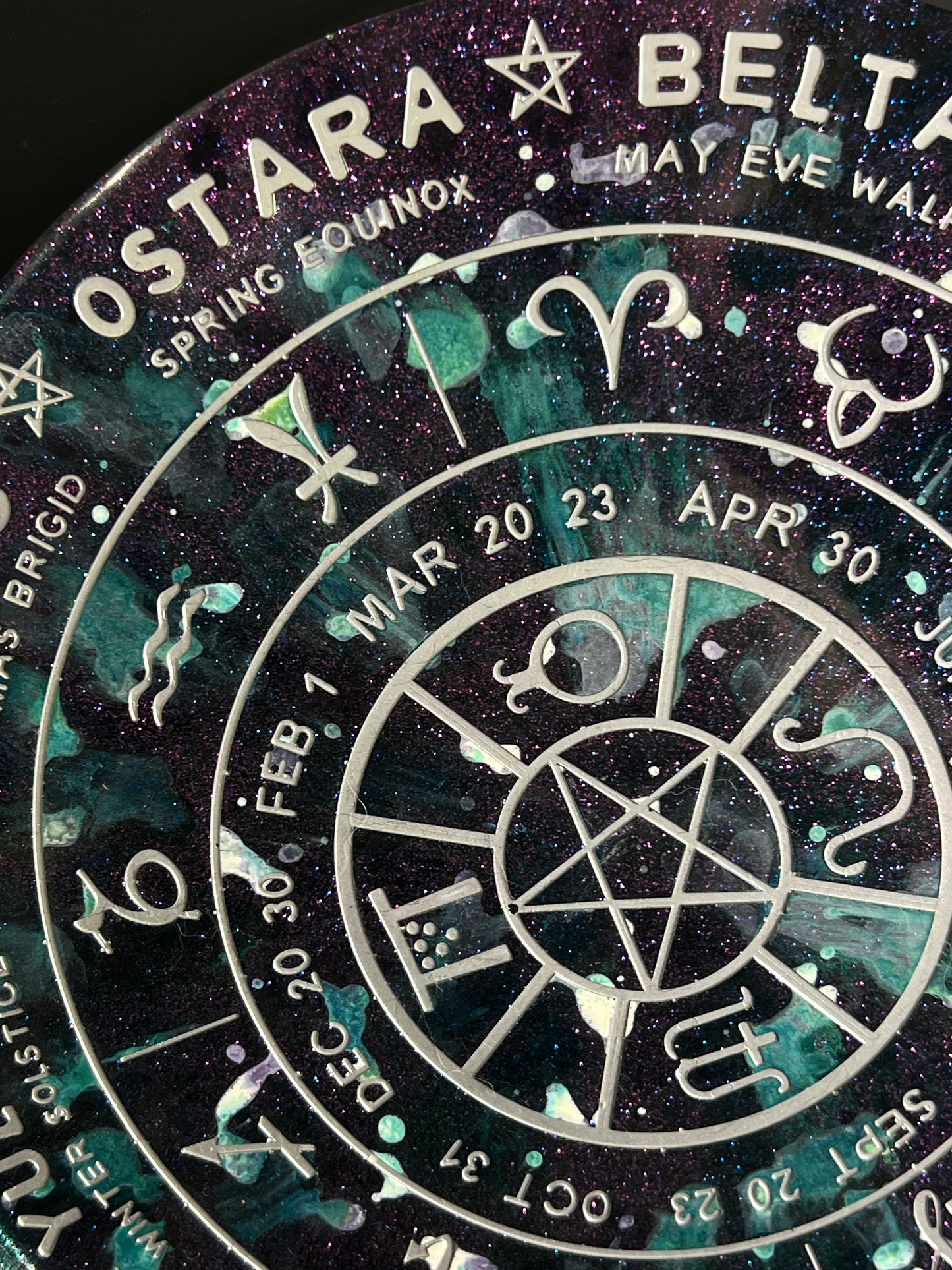 ✨ Enchanted Tides Wheel of the Year Altar Tray ✨