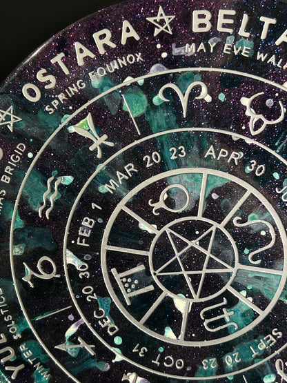 ✨ Enchanted Tides Wheel of the Year Altar Tray ✨