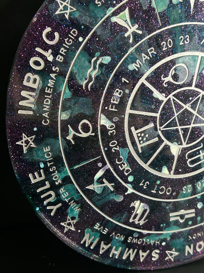 ✨ Enchanted Tides Wheel of the Year Altar Tray ✨