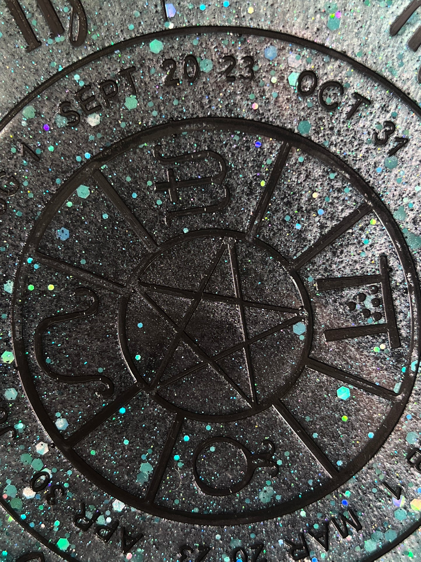 ✨ Frosted Nebula Wheel of the Year Altar Tray ✨