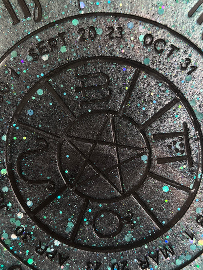 ✨ Frosted Nebula Wheel of the Year Altar Tray ✨