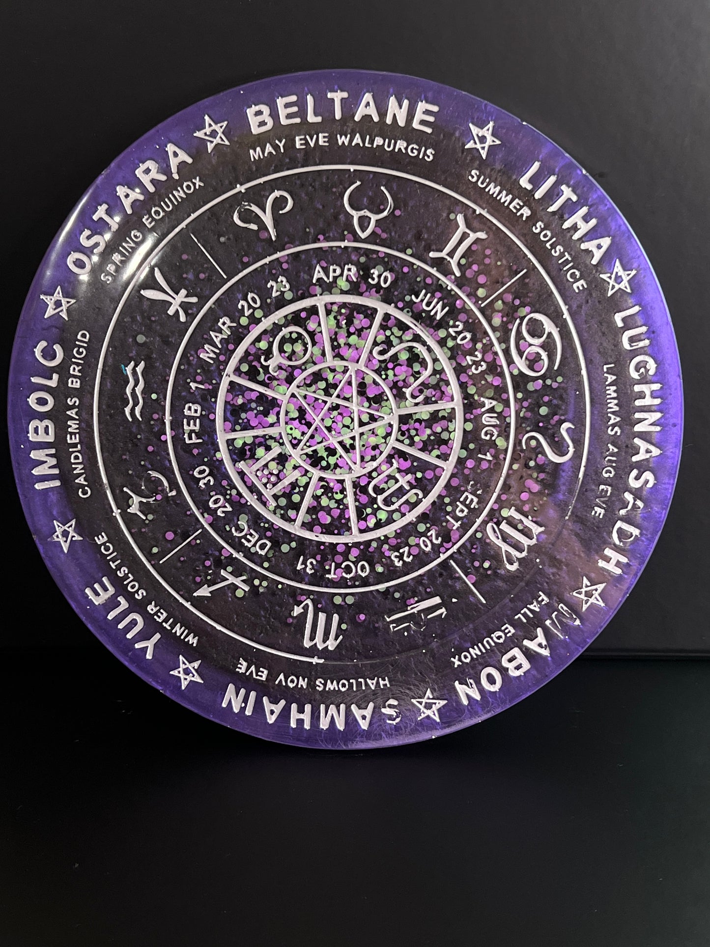 ✨ Midnight Oracle Wheel of the Year Altar Tray ✨