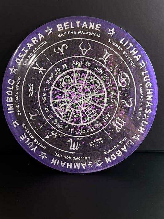 ✨ Midnight Oracle Wheel of the Year Altar Tray ✨