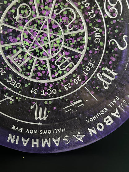 ✨ Midnight Oracle Wheel of the Year Altar Tray ✨
