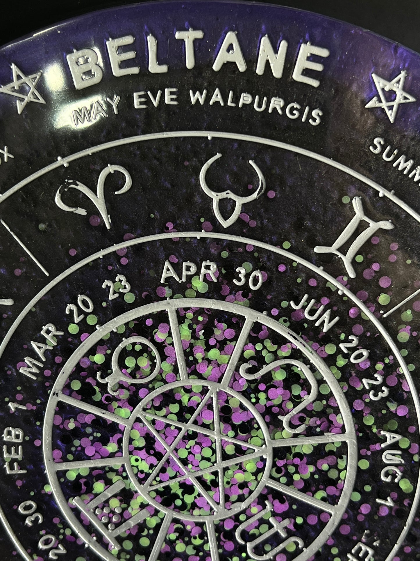 ✨ Midnight Oracle Wheel of the Year Altar Tray ✨